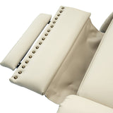 Gabrielle Genuine Leather Oversized Living Room Recliner