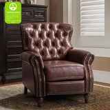 Gabrielle Genuine Leather Oversized Living Room Recliner