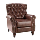 Gabrielle Genuine Leather Oversized Living Room Recliner