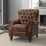 Gabrielle Genuine Leather Oversized Living Room Recliner