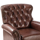 Gabrielle Genuine Leather Oversized Living Room Recliner