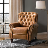 Gabrielle Genuine Leather Oversized Living Room Recliner