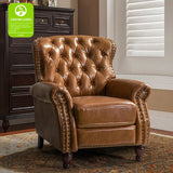 Gabrielle Genuine Leather Oversized Living Room Recliner