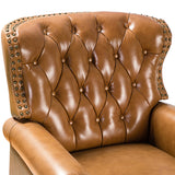 Gabrielle Genuine Leather Oversized Living Room Recliner