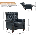 Gabrielle Genuine Leather Oversized Living Room Recliner