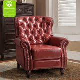 Gabrielle Genuine Leather Oversized Living Room Recliner