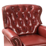 Gabrielle Genuine Leather Oversized Living Room Recliner