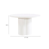 Elora 47" Lacquer Round Dining Table