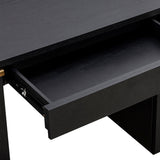 Marlow 64" Wood Executive Desk With Storage