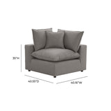 Cali Performance Fabric Modular Corner Chair