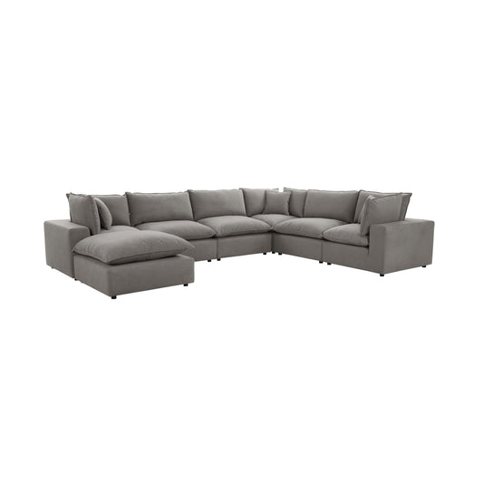 Cali 7-Piece Performance Fabric Modular Large Chaise Sectional