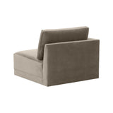 Willow Performance Velvet Modular LAF Corner Chair