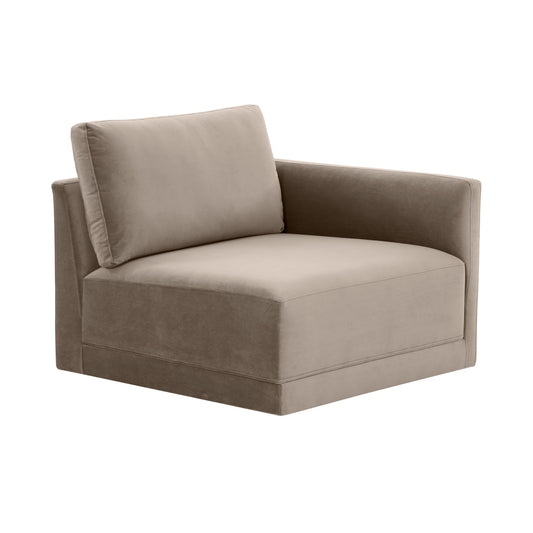 Willow Performance Velvet Modular RAF Corner Chair