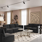 Willow Performance Velvet Modular Armless Chair