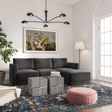 Willow 4-Piece Performance Velvet Modular Sectional