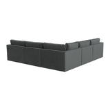 Willow 5-Piece Performance Velvet Modular L Sectional