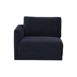 Willow Performance Velvet Modular LAF Corner Chair