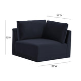 Willow Performance Velvet Modular Corner Chair