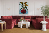 Willow 8-Piece Performance Velvet Modular Large U Sectional