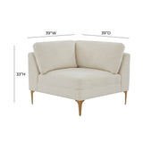 Serena Performance Velvet Modular Corner Seat