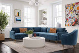 Serena 3-Piece Performance Velvet L-Sectional