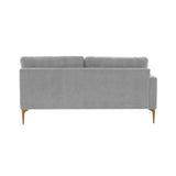 Serena 68" Performance Velvet Modular Loveseat