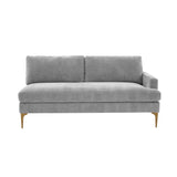 Serena 68" Performance Velvet Modular Loveseat