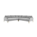 Serena 3-Piece Performance Velvet L-Sectional