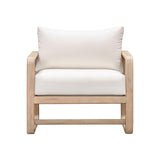 Palata Cream Performance Fabric Outdoor Accent Chair