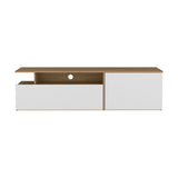 Selma Floating 63" Wide TV Stand with Two Cabinets, Six Open Shelves, Wall-Mounted Entertainment Center with Cable Management, Modern Media Console for Living Room Organizing and Home Decor
