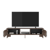 Dago 65" TV Stand with 4 Open Shelves, 2 Doors, Modern Media Console for Living Room Entertainment Storage