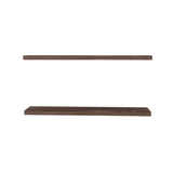 TUHOME Ecco 47-Inch Floating Wall Shelves Set of Two with Hidden Brackets, Modern Space-Saving Display and Storage Solution for Living Rooms, Bedrooms, Bathrooms or Offices, Minimalist Shelves for Décor and Organization