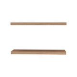 TUHOME Ecco 31.5-Inch Floating Shelves Set of Two with Hidden Brackets, Modern Wall-Mounted Shelves for Bedroom, Bathroom or Living Room Décor, Minimalist Display and Storage Solution for Books, Photos and Accessories