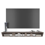 Russel 65" TV Stand with 3 Open Shelves, Modern Media Console for Living Room Entertainment Storage