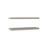 TUHOME Ecco 31.5-Inch Floating Shelves Set of Two with Hidden Brackets, Modern Wall-Mounted Shelves for Bedroom, Bathroom or Living Room Décor, Minimalist Display and Storage Solution for Books, Photos and Accessories