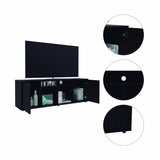 Prana Tv Stand fot TV´s up 60" Four Shelves, Two Cabinets With Single Door