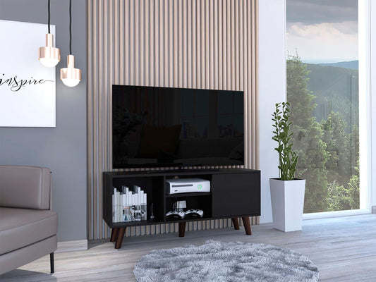 Cincinnati Tv Stand for TV´s up 57" , Three Shelves, Single Door Cabinet