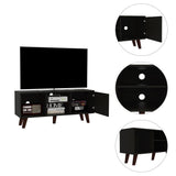 Cincinnati Tv Stand for TV´s up 57" , Three Shelves, Single Door Cabinet