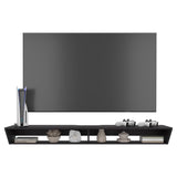 Russel 65" TV Stand with 3 Open Shelves, Modern Media Console for Living Room Entertainment Storage