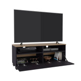 Colman Modern TV Stand with Open Shelves and Compact Profile, Minimalist Media Console for Living Room, Bedroom, or Entertainment Space, Low-Profile TV Table with Storage for Media Devices and Decor