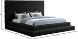 Revel Luxurious Velvet Bed with Deep Button Tufting and Tall Headboard for Ultimate Comfort