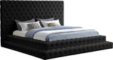 Revel Luxurious Velvet Bed with Deep Button Tufting and Tall Headboard for Ultimate Comfort