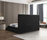 Revel Luxurious Velvet Bed with Deep Button Tufting and Tall Headboard for Ultimate Comfort