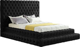 Revel Luxurious Velvet Bed with Deep Button Tufting and Tall Headboard for Ultimate Comfort