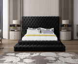 Revel Luxurious Velvet Bed with Deep Button Tufting and Tall Headboard for Ultimate Comfort