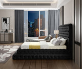 Revel Luxurious Velvet Bed with Deep Button Tufting and Tall Headboard for Ultimate Comfort