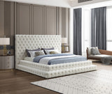Revel Luxurious Velvet Bed with Deep Button Tufting and Tall Headboard for Ultimate Comfort