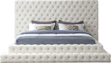 Revel Luxurious Velvet Bed with Deep Button Tufting and Tall Headboard for Ultimate Comfort