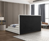 Revel Luxurious Velvet Bed with Deep Button Tufting and Tall Headboard for Ultimate Comfort