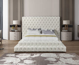 Revel Luxurious Velvet Bed with Deep Button Tufting and Tall Headboard for Ultimate Comfort